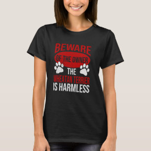 Camiseta Cuidado - Perro Papá Perro Mamá Lanza Terrier Dueñ