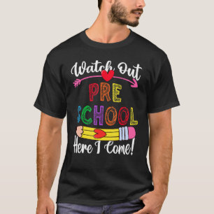 Camiseta Cuidado Preescolar Aquí Vengo Chicas Preescolar