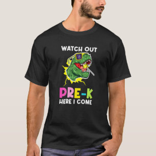 Camiseta Cuidado Previo A K Aquí Vengo Preescolar
