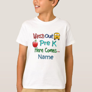 Camiseta Cuidado Previo A La K Aquí Viene Nombre Personali