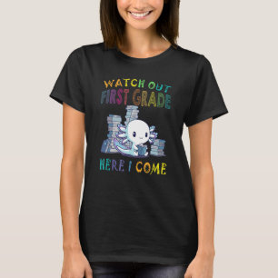 Camiseta Cuidado Primer Grado Aquí Vengo Axolotl Favourit