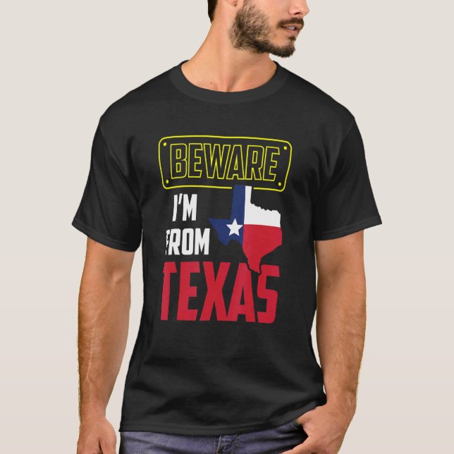 Camiseta Cuidado que soy de Texas Pride Texan Sayings Patri (Anverso)