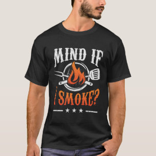 Camiseta Cuidado Si Fumo Bbq Grilling Fumador Pitma