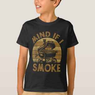 Camiseta Cuidado Si Fumo Funny Bbq Barbeque Grilling Chef D