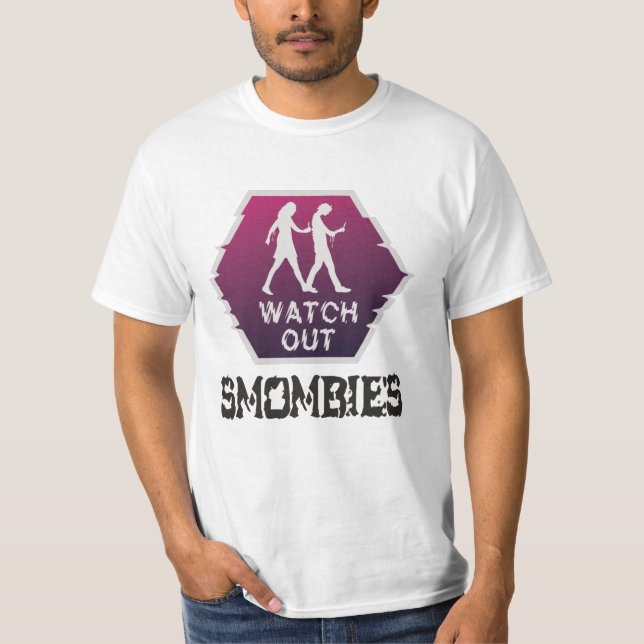 Camiseta Cuidado Smombies (Anverso)