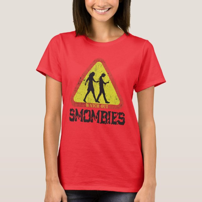 Camiseta Cuidado Smombies (Anverso)