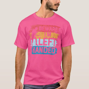 Camiseta Cuidado SOY Zurdo Divertido Tenis de Mesa