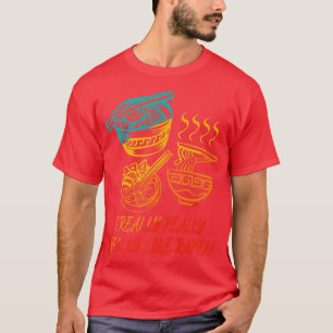 Camiseta Cuidado tema de fideos japoneses me gusta mucho