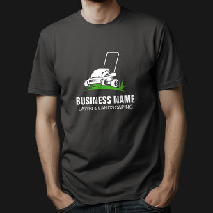 Camiseta Cuidado y paisajismo profesional de césped negro y