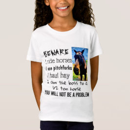 CAMISETA CUIDADO - YO CABALLO - CHICA