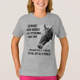 CAMISETA CUIDADO - YO CABALLO - CHICA