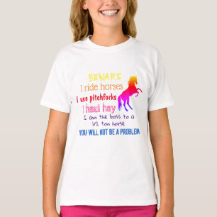 CAMISETA CUIDADO - YO CAMINO CABALLOS -