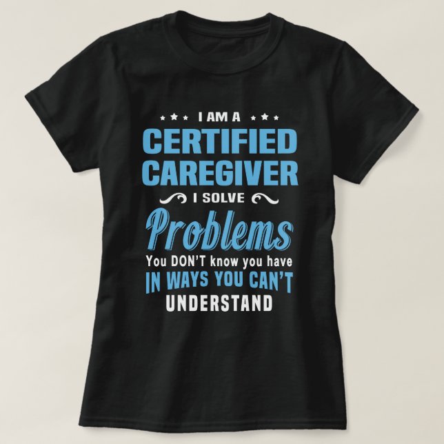 Camiseta Cuidador certificado (Diseño del anverso)