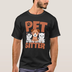 Camiseta Cuidador de Mascotas Perro Gráfico Cuidado de Masc