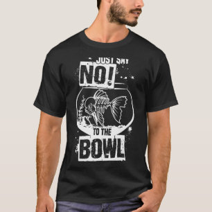 Camiseta Cuidador de peces de tazón antipez dorado
