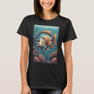 Camiseta Cuidador de peces monstruo piraña depredador de pe