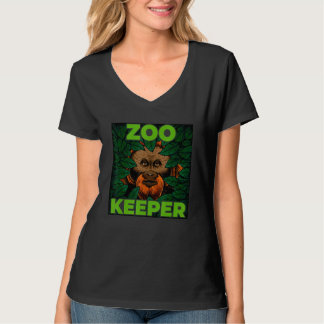 Camiseta Cuidador de Zoo Divertido Mono de la Jungla Amante