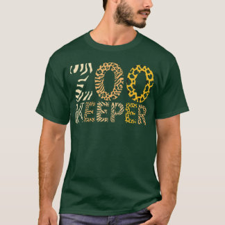 Camiseta Cuidador de zoológico Animales de zoológico Safari