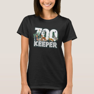 Camiseta Cuidador de zoológico Bosque salvaje Selva bosque