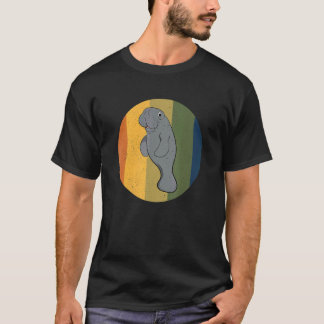 Camiseta Cuidador de zoológico manatí retro vaca marina man