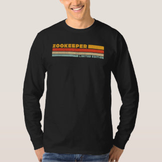 Camiseta Cuidador de zoológico Título laboral retroprofesió