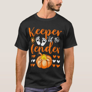 Camiseta Cuidador Del Género Revela Bebé Halloween Gracias