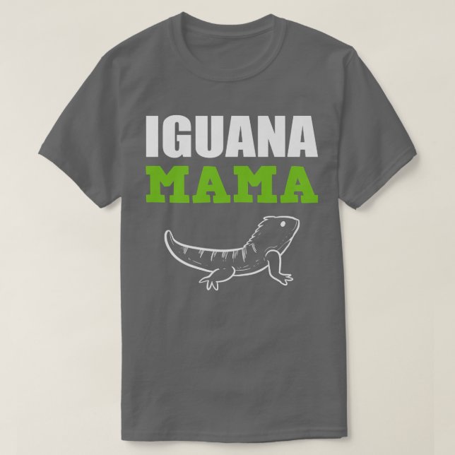 Camiseta Cuidadora de animales Iguana Mama (Diseño del anverso)