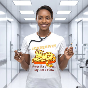 Camiseta Cuidadora de dibujos animados de mini tigresa nara
