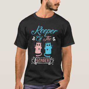 Camiseta Cuidadora de gatos de género malcriados en p azul 