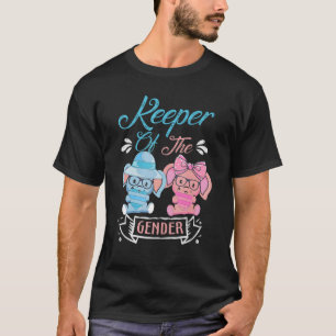 Camiseta Cuidadora de los elefantes de género en p. azul y