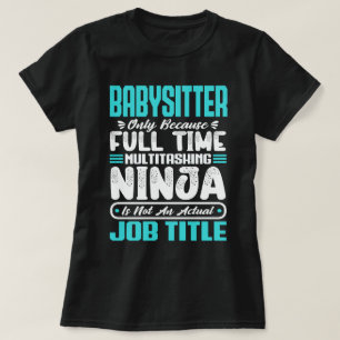 Camiseta Cuidadora de niños Multitarea Habilidades laborale