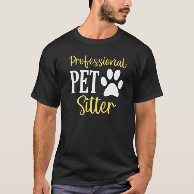 Camiseta Cuidadores de Mascotas Animales Perro Gato Cuidado (Anverso)