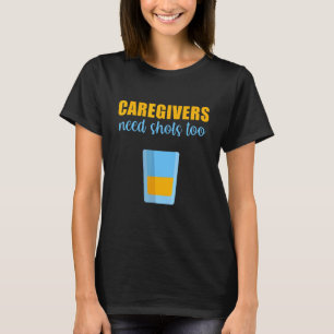 Camiseta Cuidadores masculinos también necesitan vacunas En