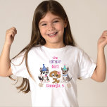 Camiseta Cuidados cachorros fiesta de cumpleaños de cachorr<br><div class="desc">Cute cachorros fiesta de cumpleaños de cachorro camiseta de nombre personalizado,  muy lindo para los amantes del perro. Colores rosados para el cumpleaños de un chica.</div>