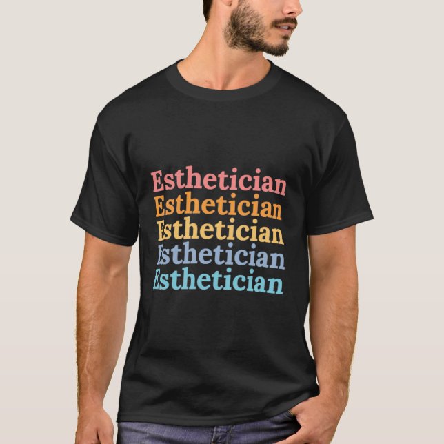 Camiseta Cuidados de piel de esteticista con licencia (Anverso)