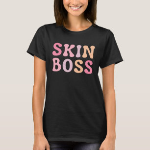 Camiseta Cuidados de piel para esteticista con licencia de 