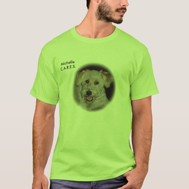 Camiseta CUIDADOS - Michelle - modificados para requisitos (Anverso)