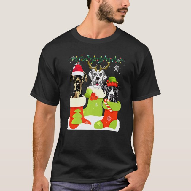Camiseta Cuidados Navidades danían en el reno de Navidad Sa (Anverso)