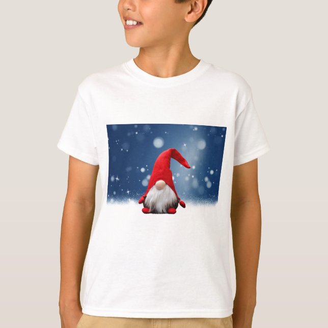 Camiseta Cuidados Navidades de Santa Snow Stars (Anverso)