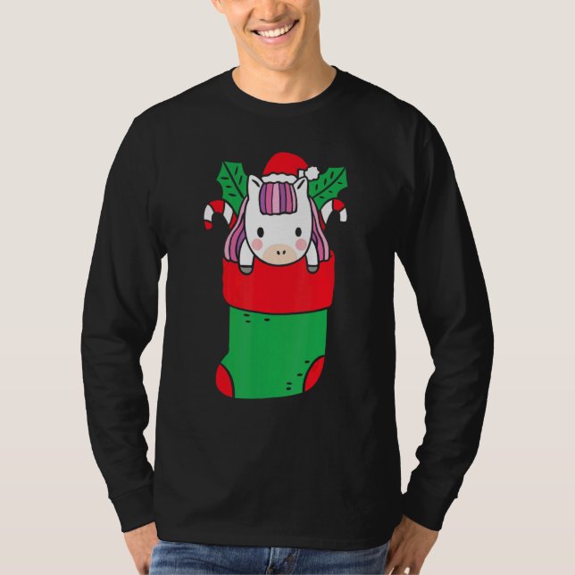 Camiseta Cuidados Navidades De Unicornio Se Enfrentan Con C (Anverso)