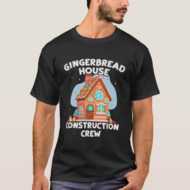 Camiseta Cuidados Navidades Gingerbread Casa Creador (Anverso)
