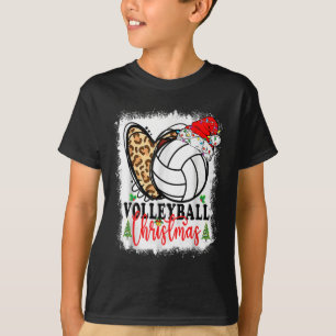 Camiseta Cuidados Navidades Voleibol Heartbeat Santa Hat Xm