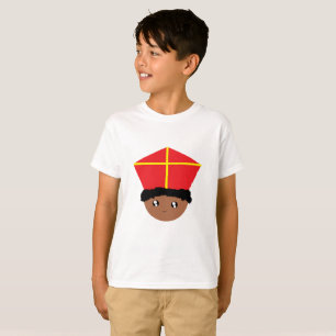 Camiseta Cuidados niños Art St Nicholas Miter Zwarte Piet