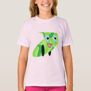 Camiseta Cuidados niños Diseño de Arte 2 Cachorro Verde