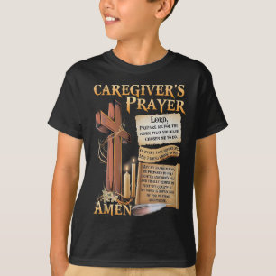 Camiseta Cuidados Oración Cruz Cristiana Fe Esperanza Amor