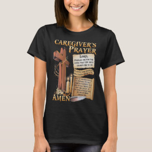 Camiseta Cuidados Oración Cruz Cristiana Fe Esperanza Amor