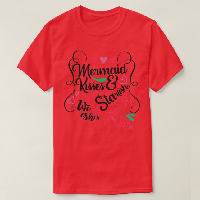 Camiseta Cuidados regalos de sirena Besos de sirena amp Sta (Diseño del anverso)