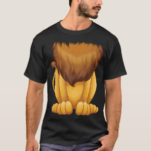 Camiseta Cuidadosa cabeza de león disfraz Halloween Gracios