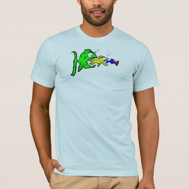 Camiseta Cuidadoso qué usted come (Anverso)