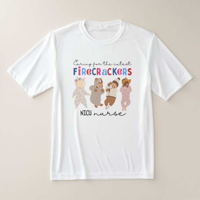 Camiseta Cuidando a los más curos, enfermera de la NICU, En (Distribución)